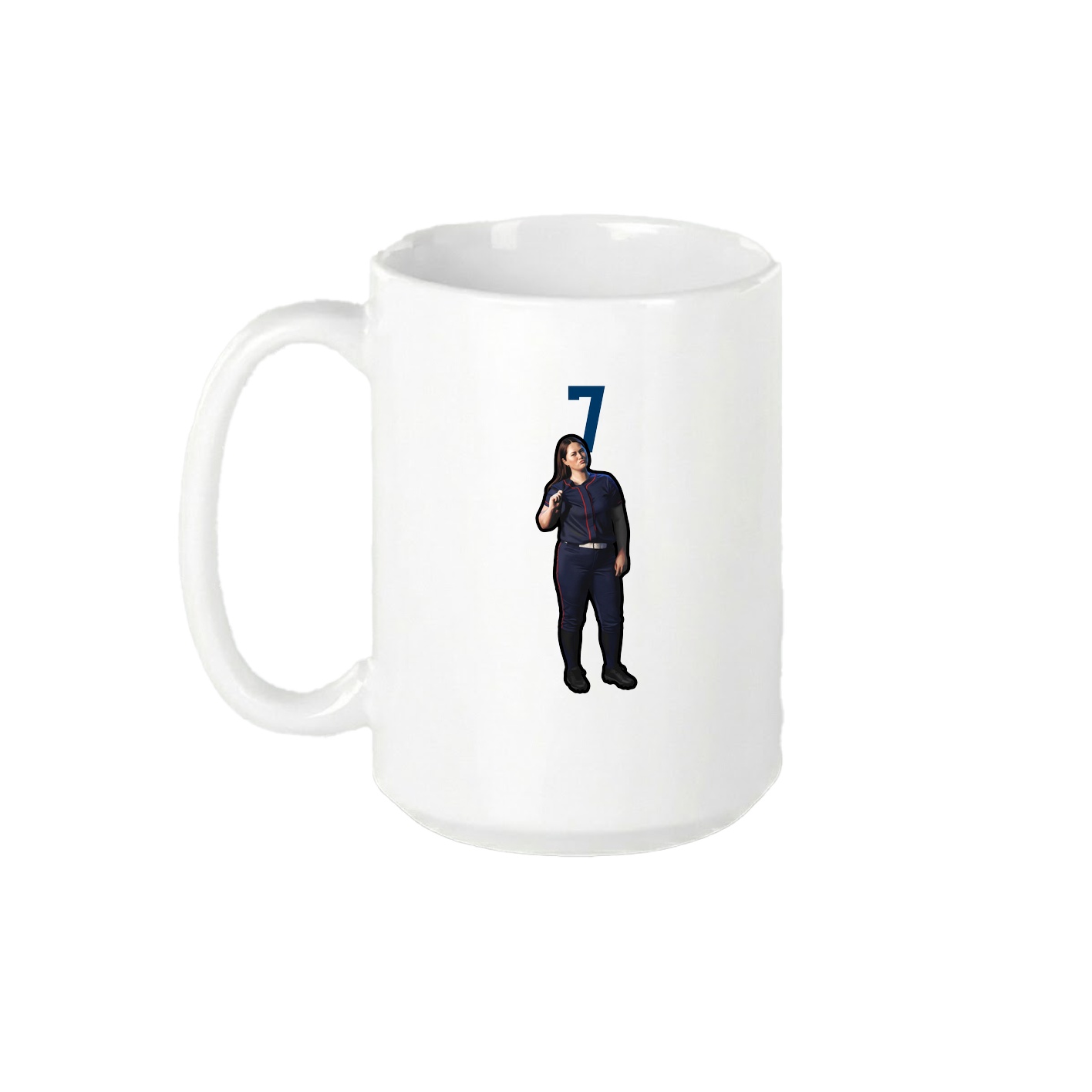 15oz Coffee Mug — Number Top in White