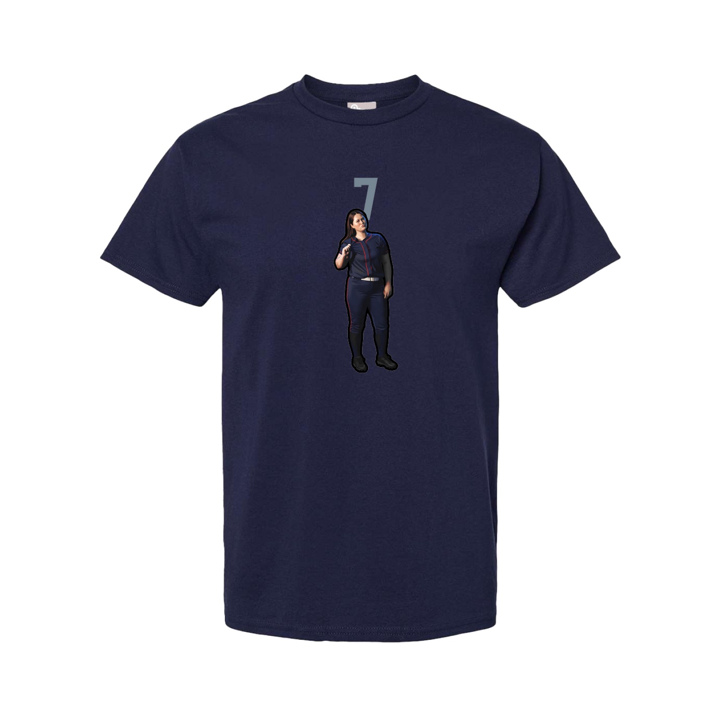 Youth Tee — Number Top in Navy