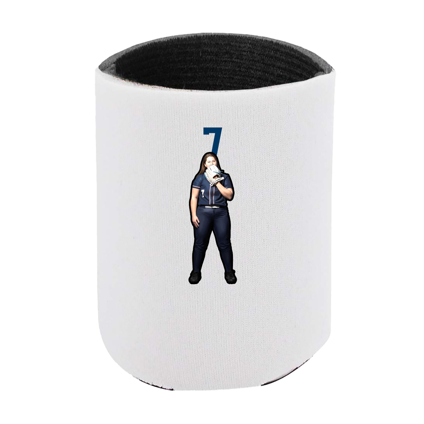 Can Holder — Number Top in White