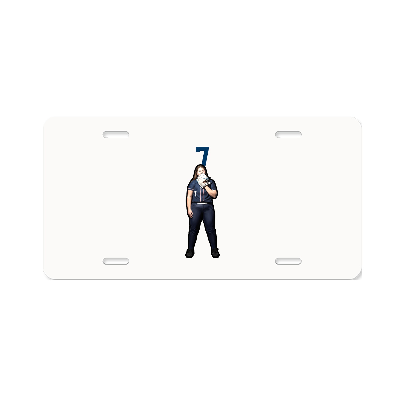 License Plate — Number Top in Classic