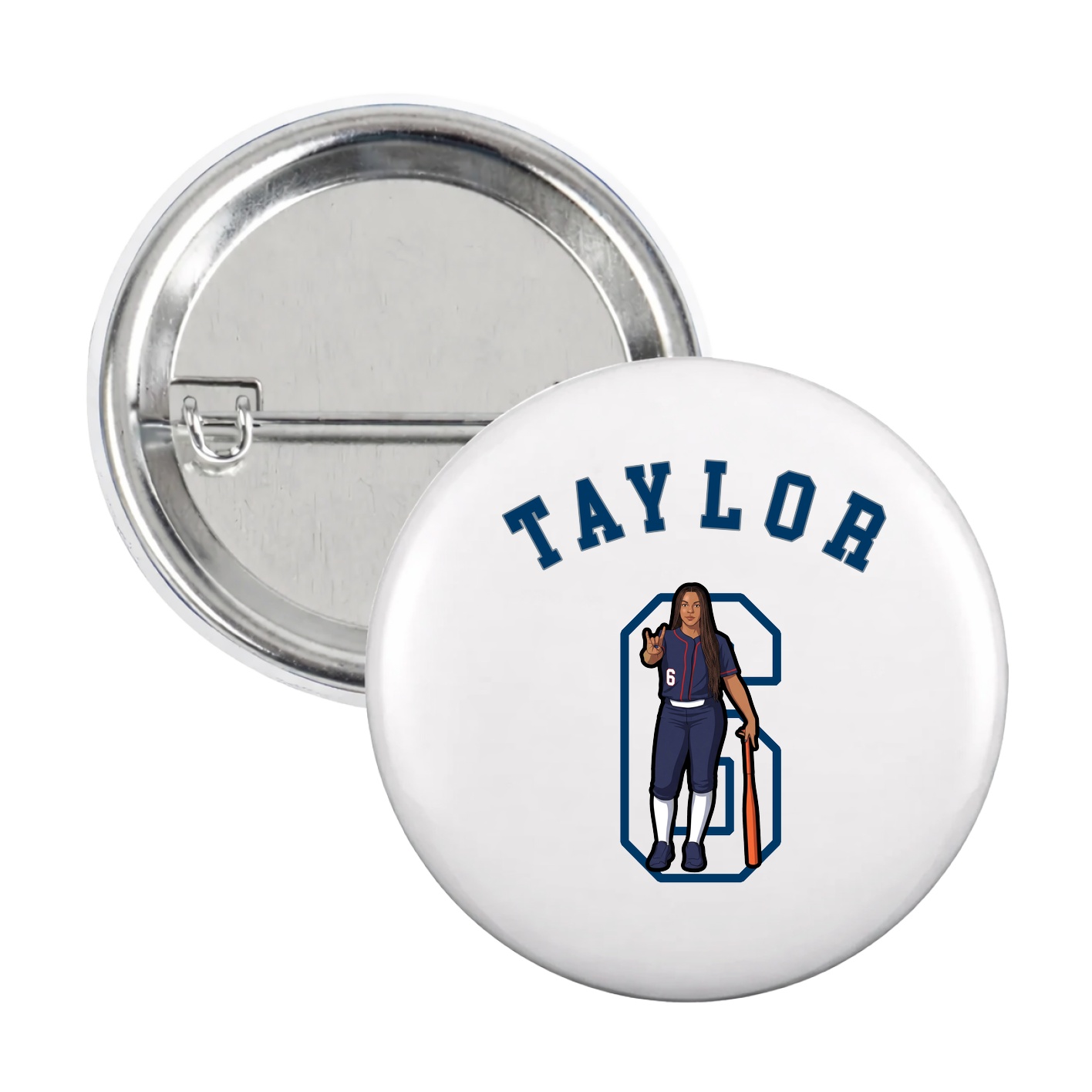 Game Day Button — Shirsey Arch in White