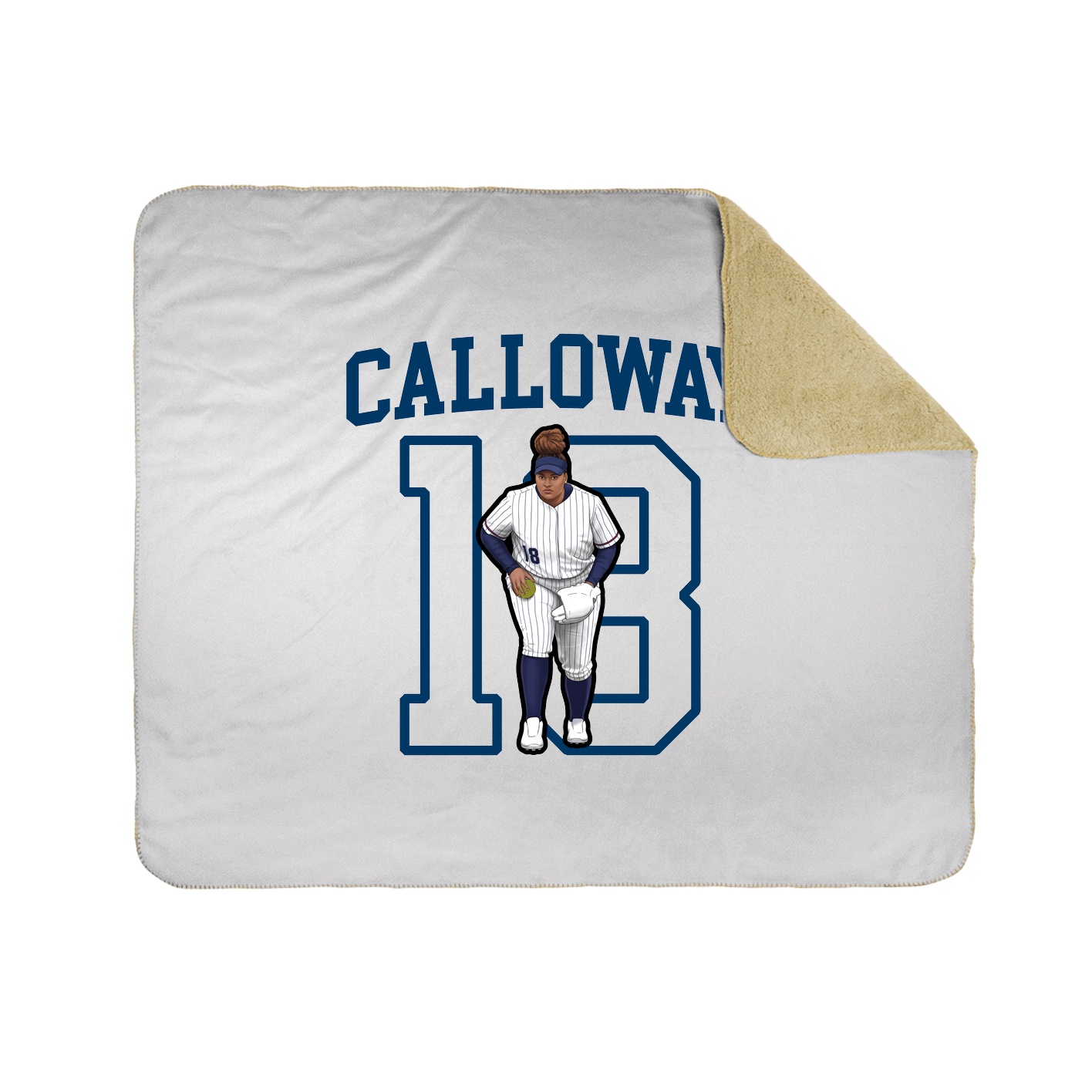 Throw Blanket — Shirsey in White