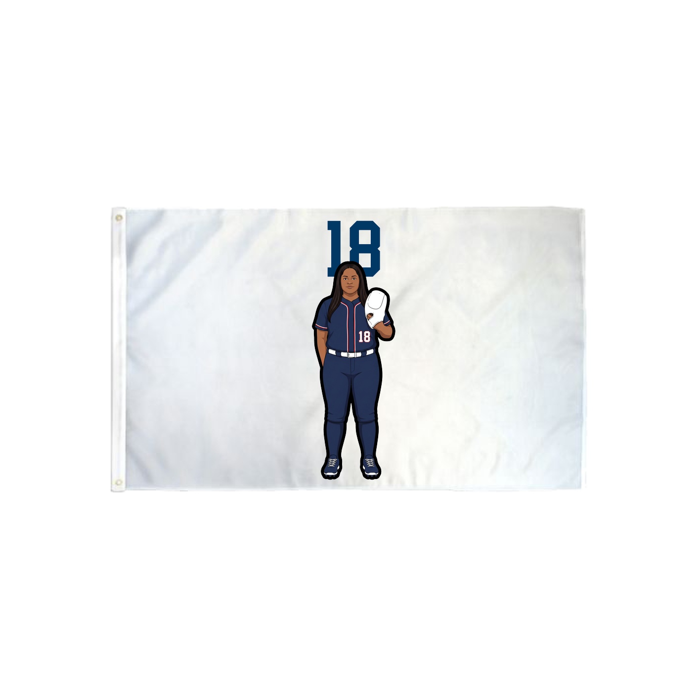 3x5 Flag — Number Top in Classic