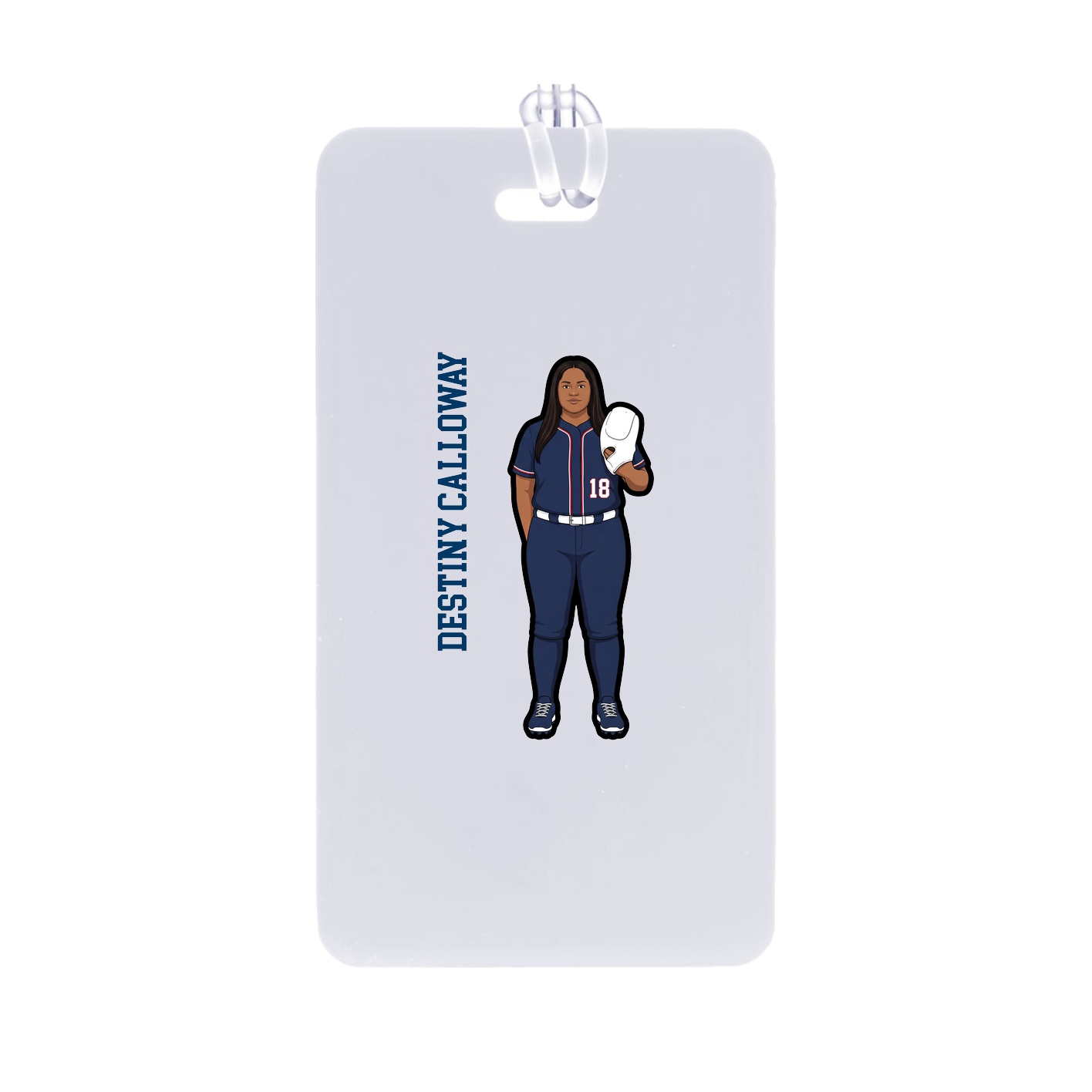 Bag Tag — Name Vertical in Classic