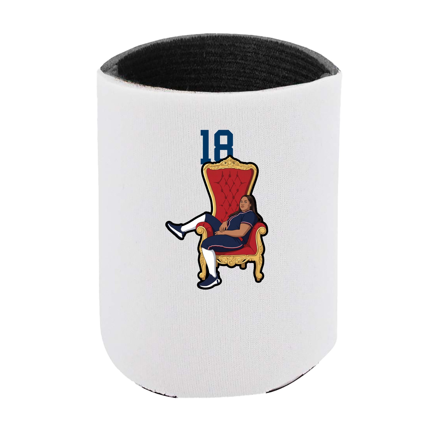 Can Holder — Number Top in White