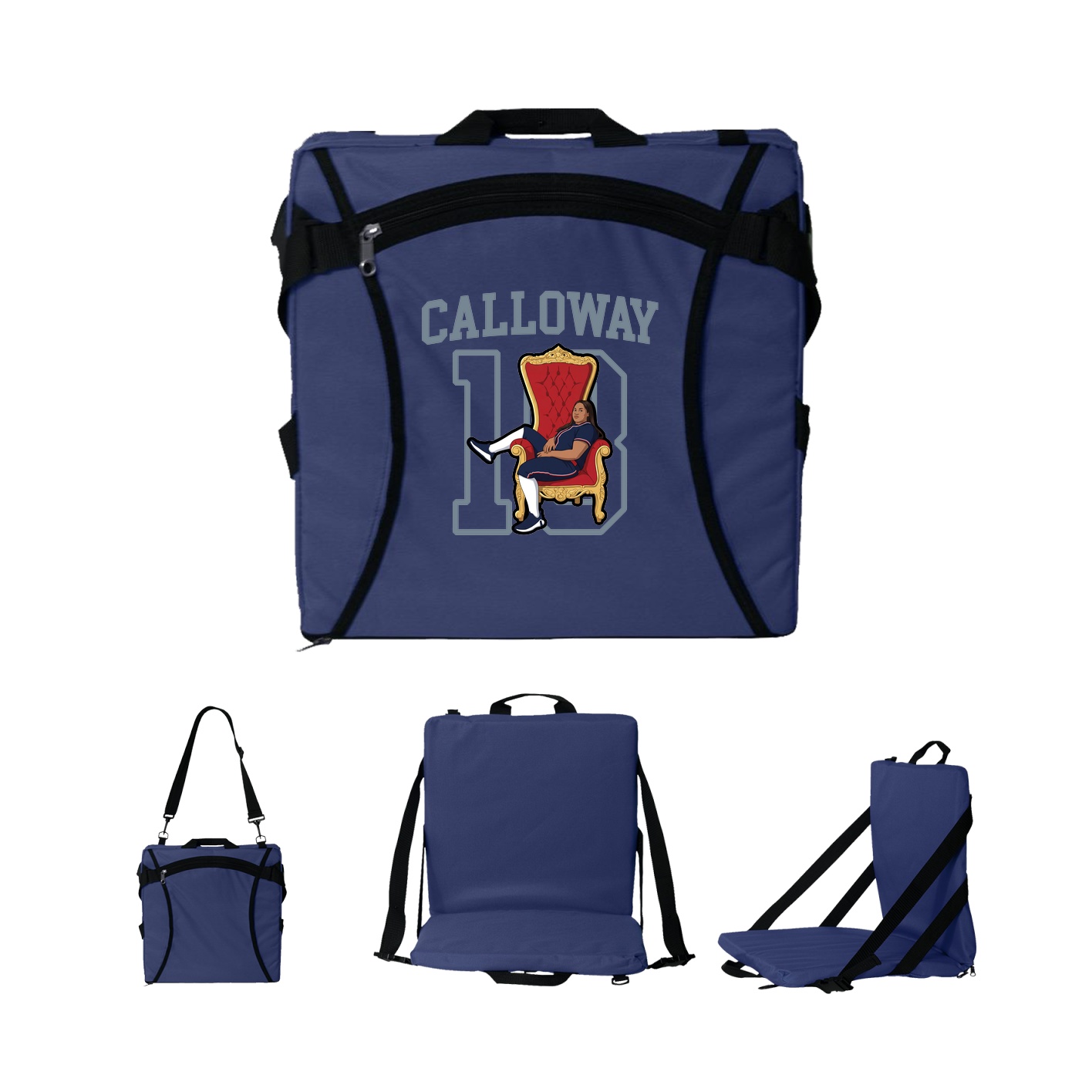 Folding Stadium Seat — Shirsey in Navy
