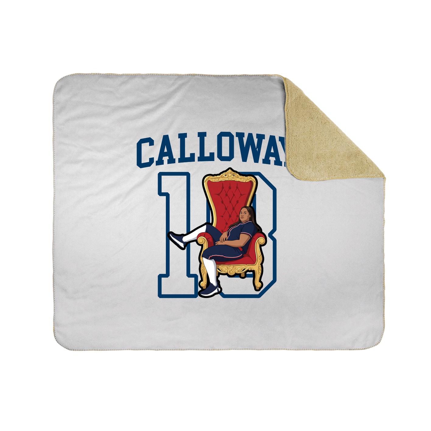 Throw Blanket — Shirsey in White