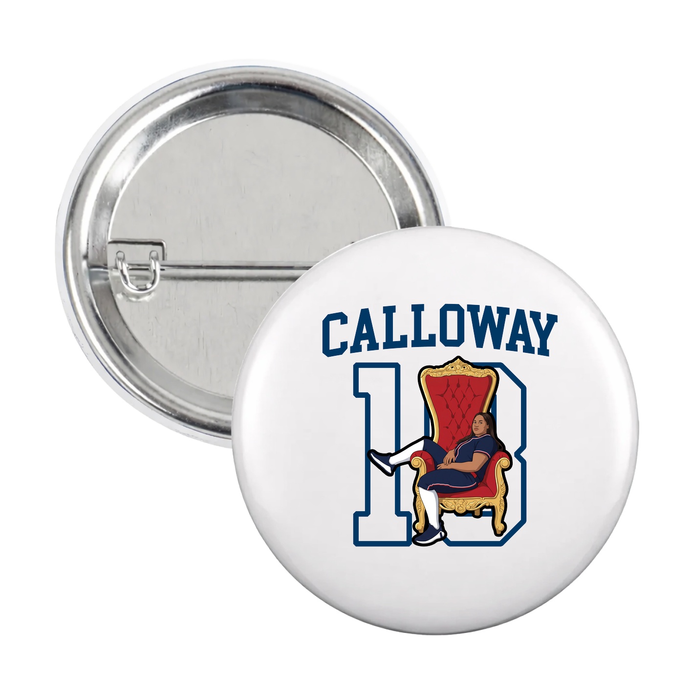 Game Day Button — Shirsey in White
