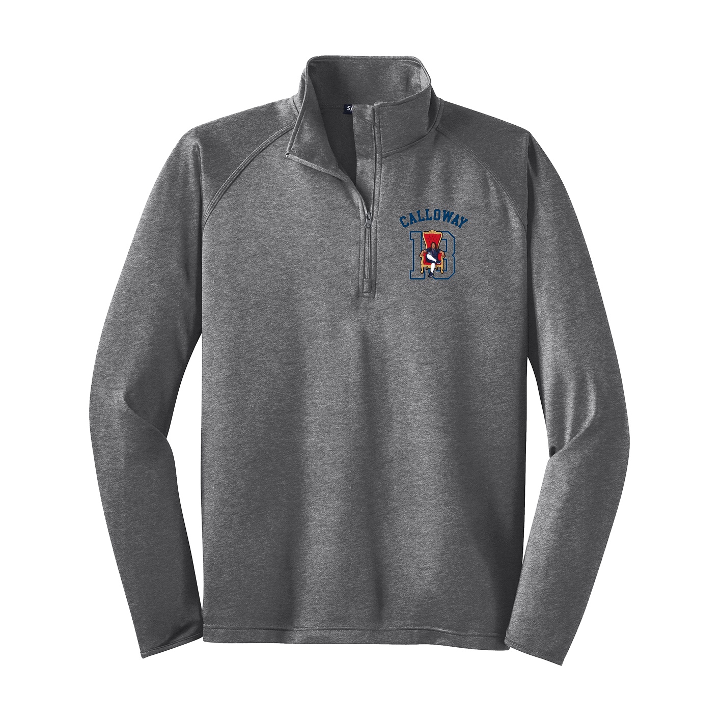 Q-Zip Pullover — Shirsey Arch in Grey