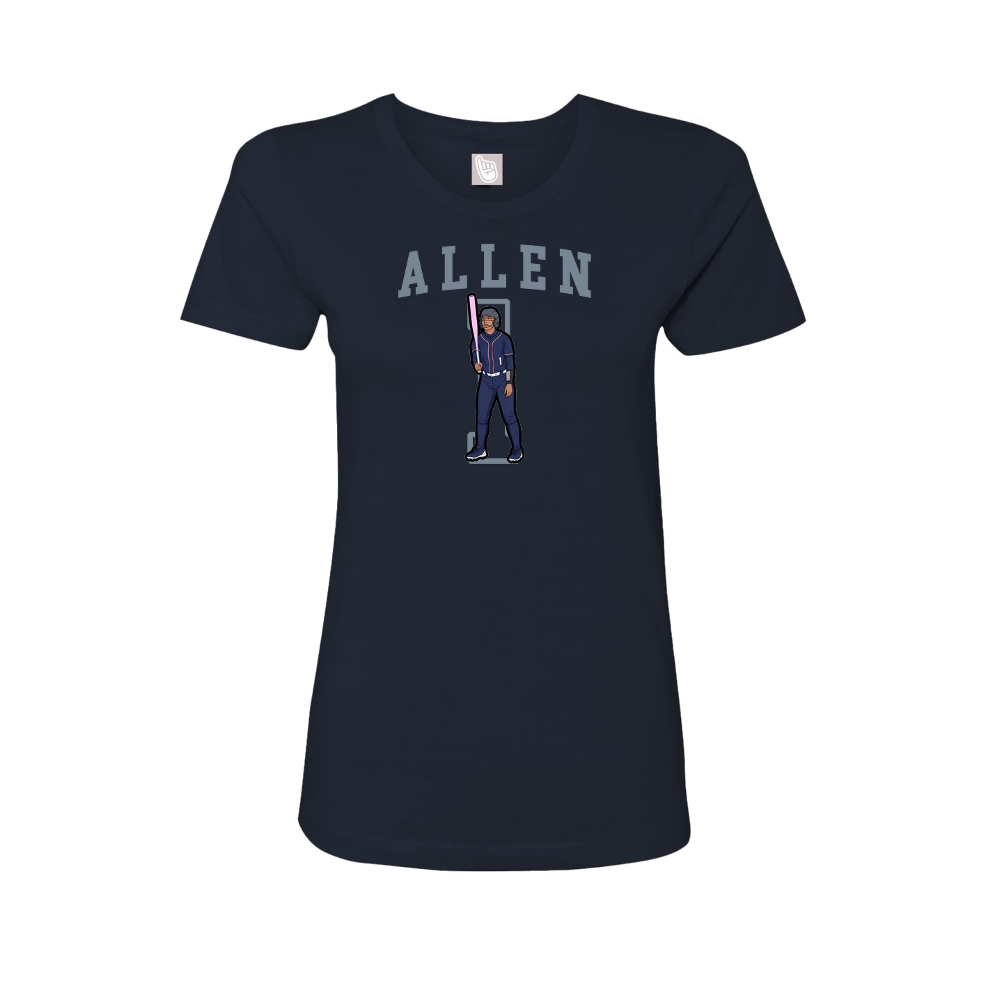 Fitted Women's Tee — Shirsey in Navy