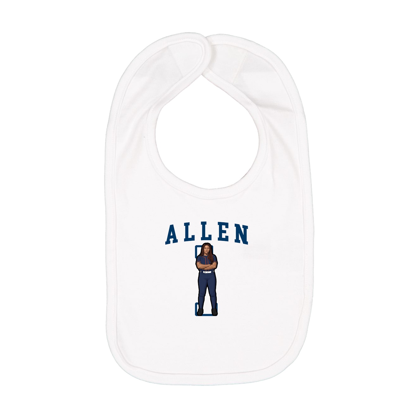 Infant Bib — Shirsey in White