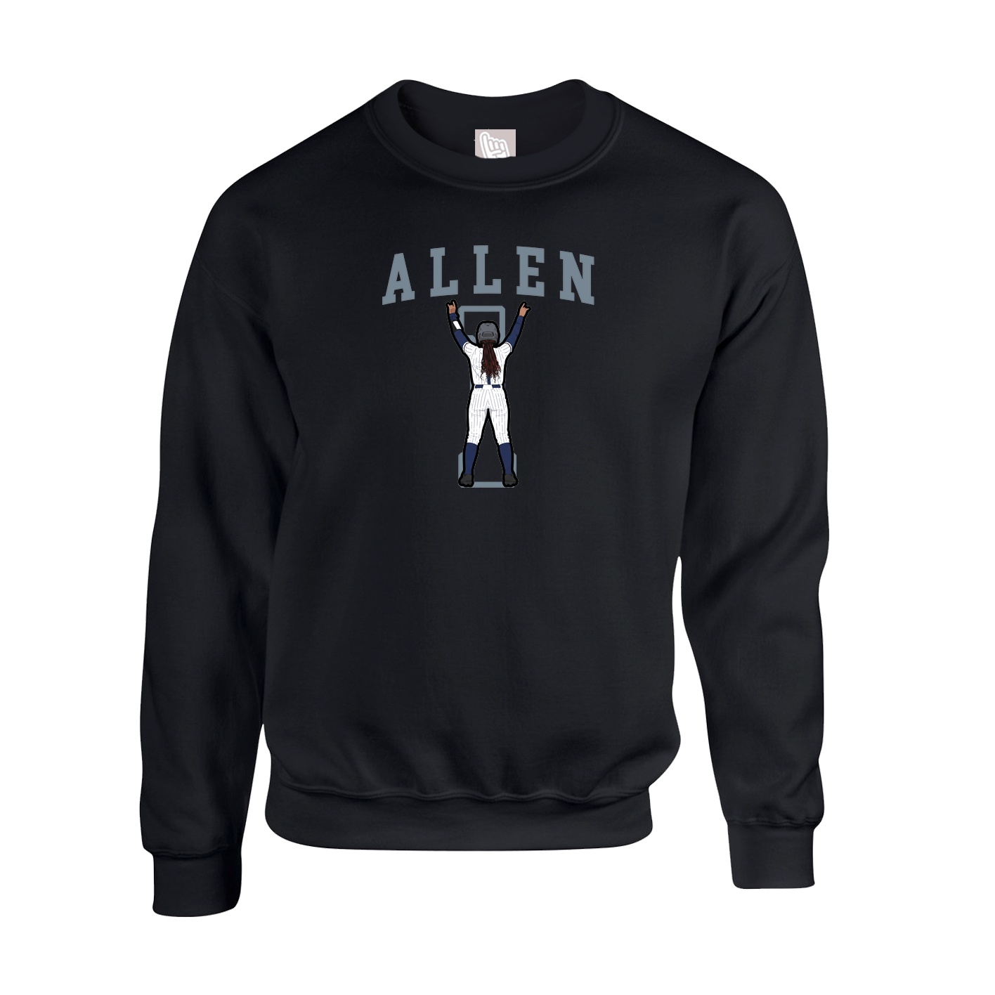 Fleece Crew — Shirsey in Black