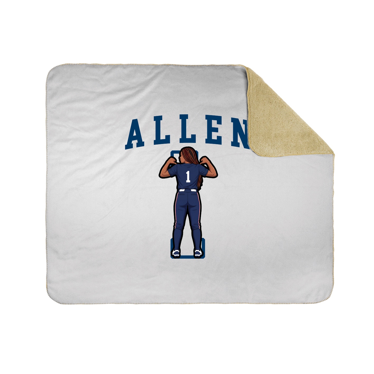 Throw Blanket — Shirsey in White