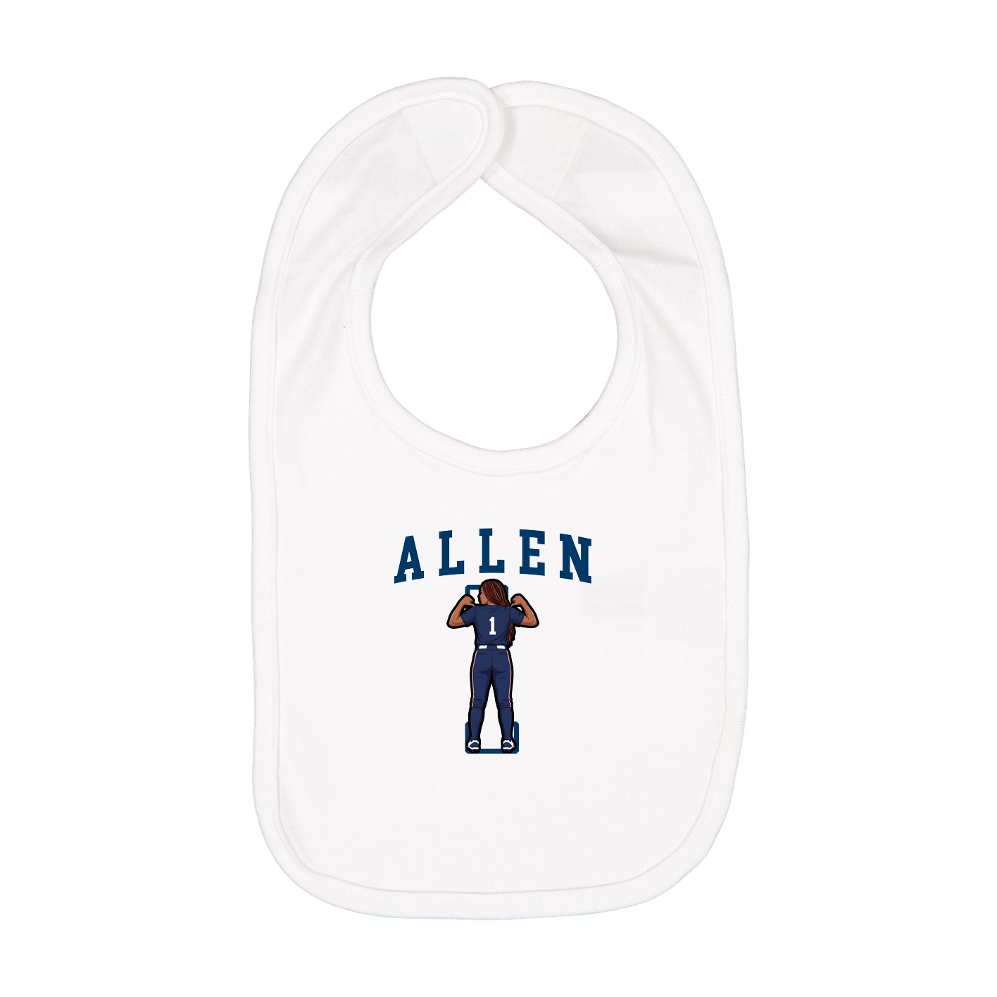 Infant Bib — Shirsey in White