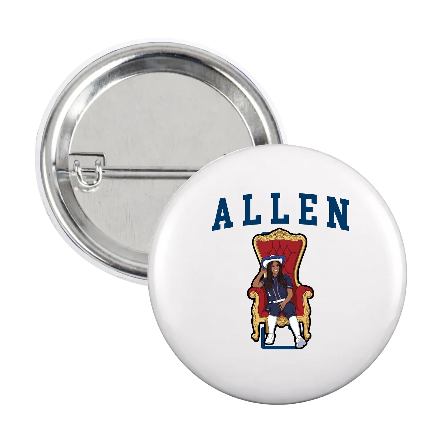 Game Day Button — Shirsey in White