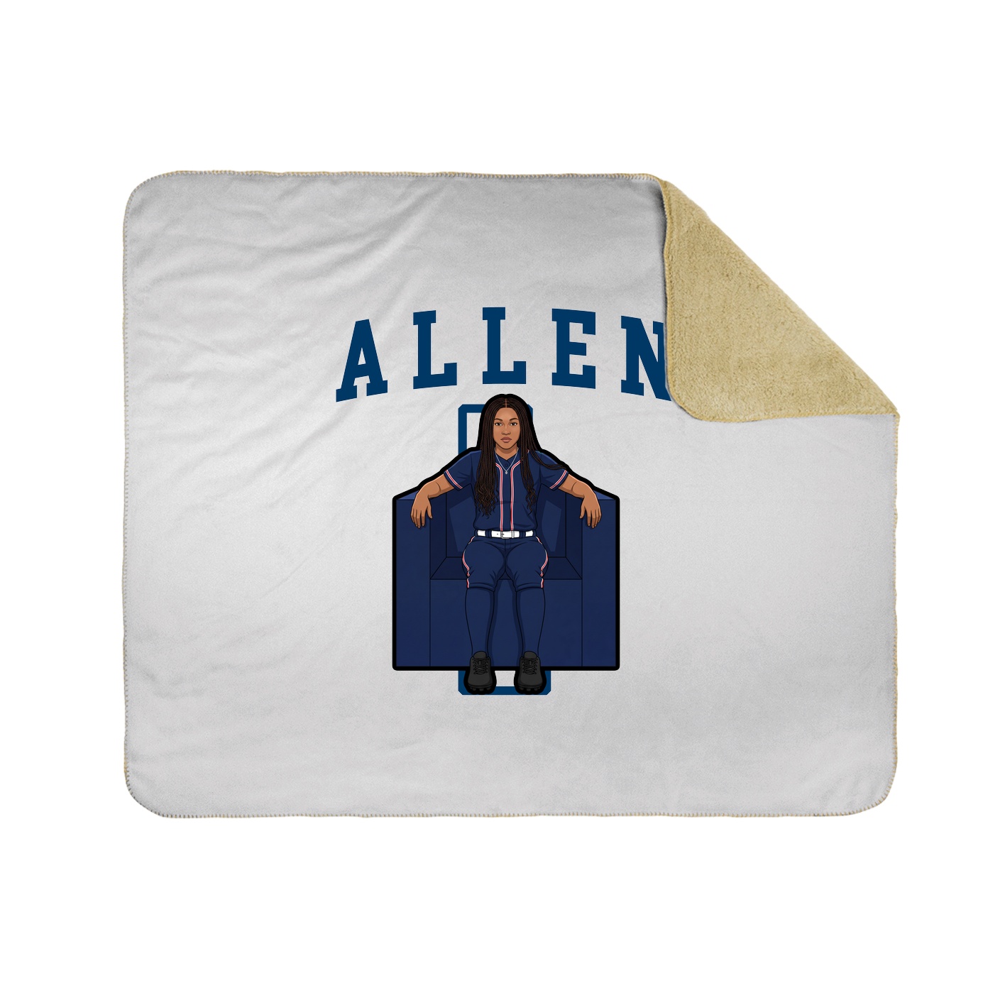 Throw Blanket — Shirsey in White