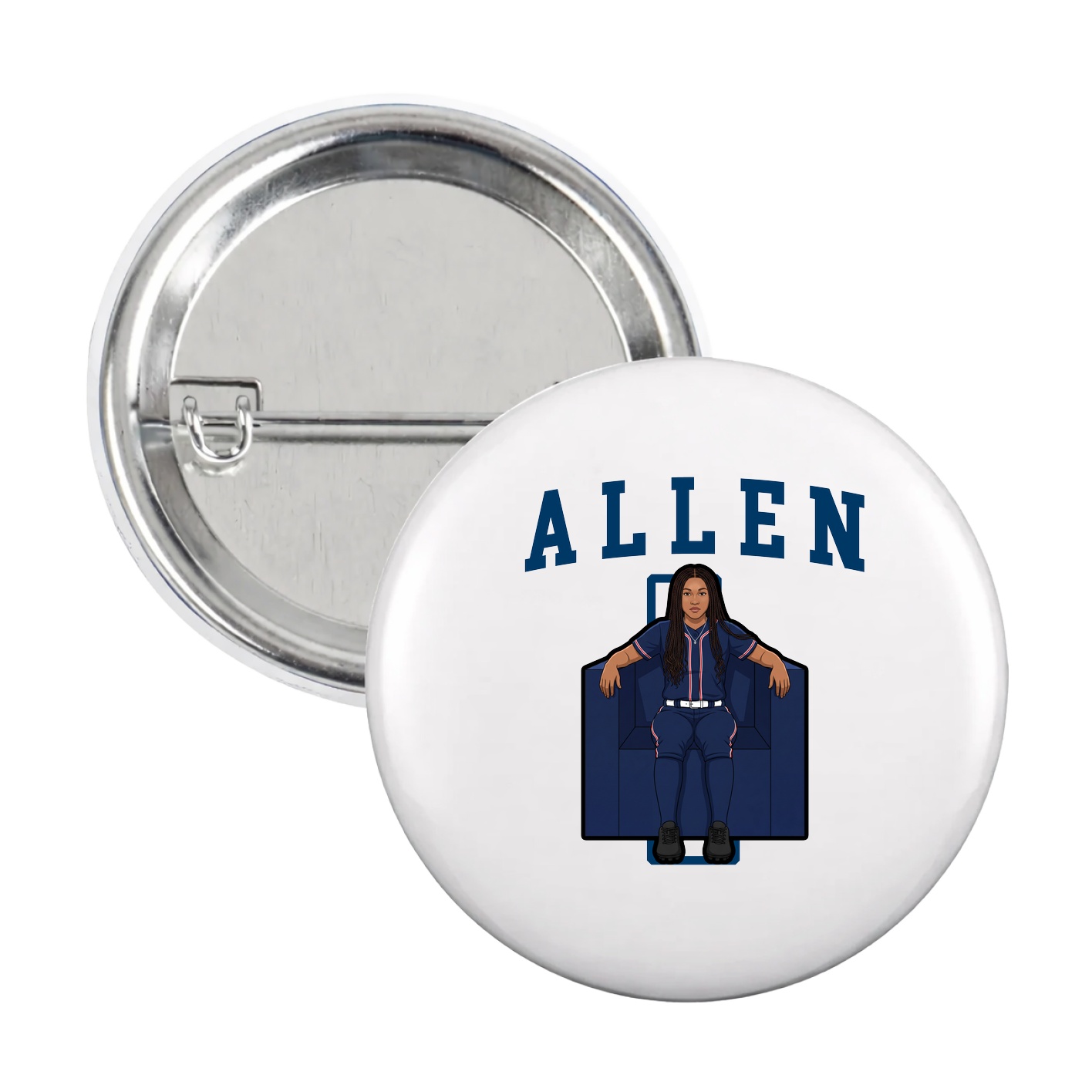 Game Day Button — Shirsey in White