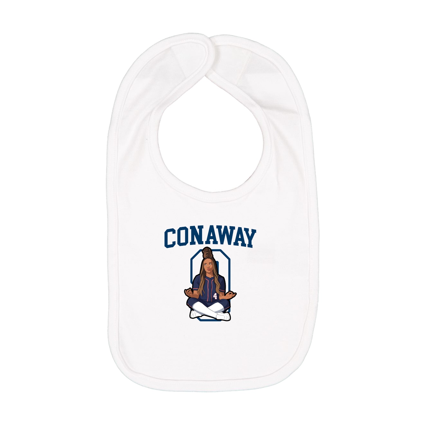 Infant Bib — Shirsey in White