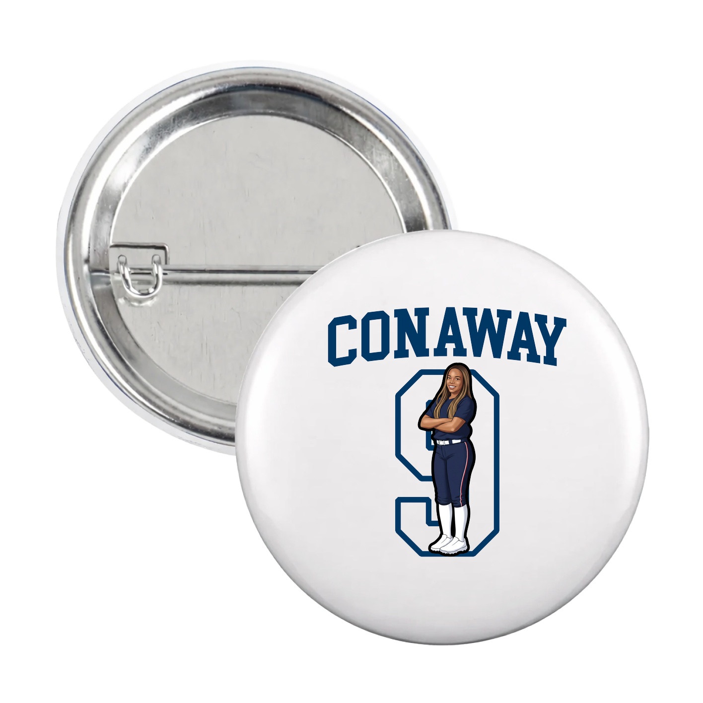 Game Day Button — Shirsey in White