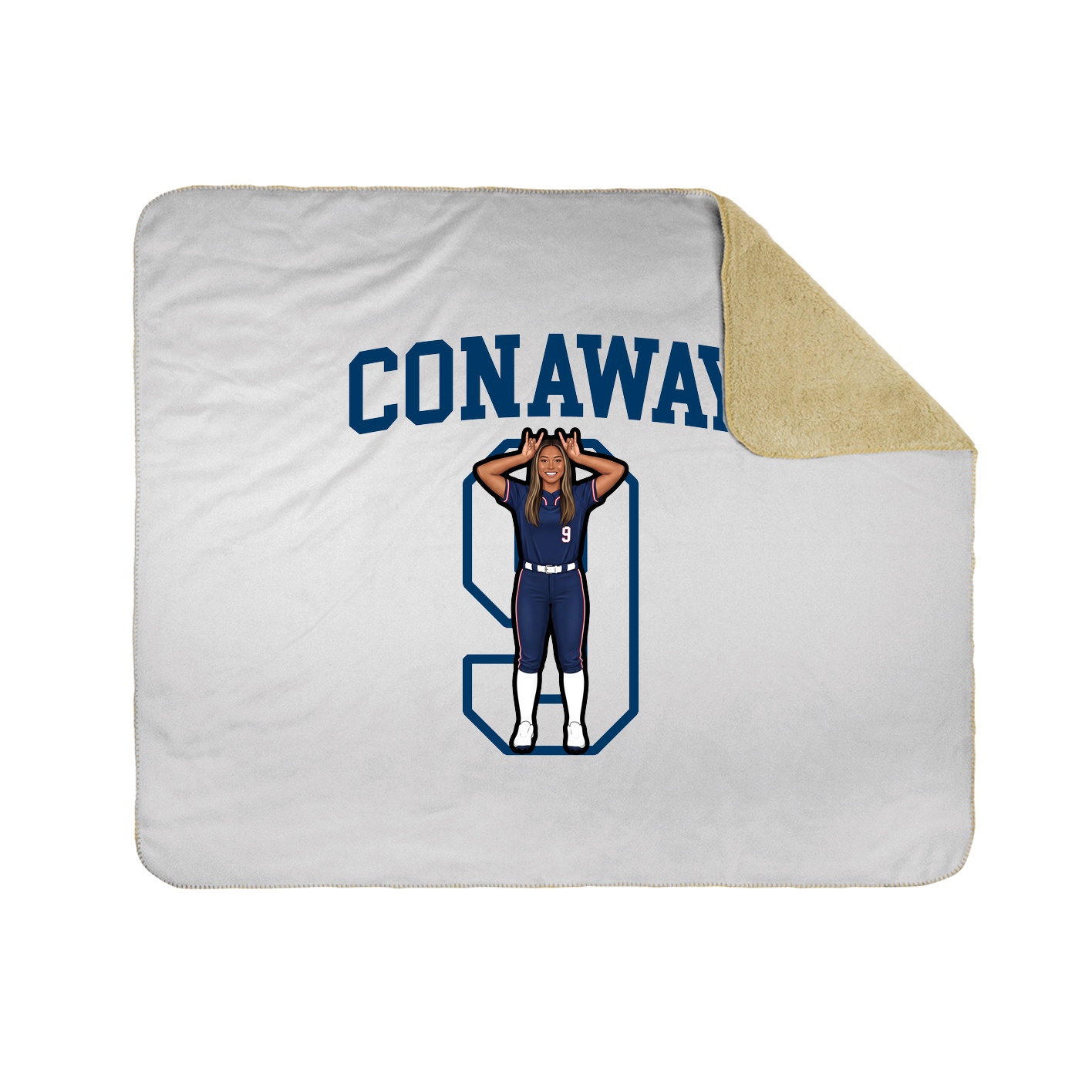 Throw Blanket — Shirsey in White