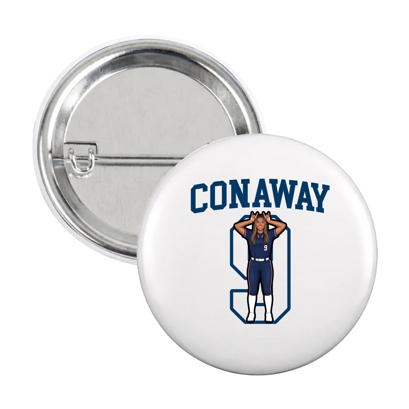 Game Day Button — Shirsey in White