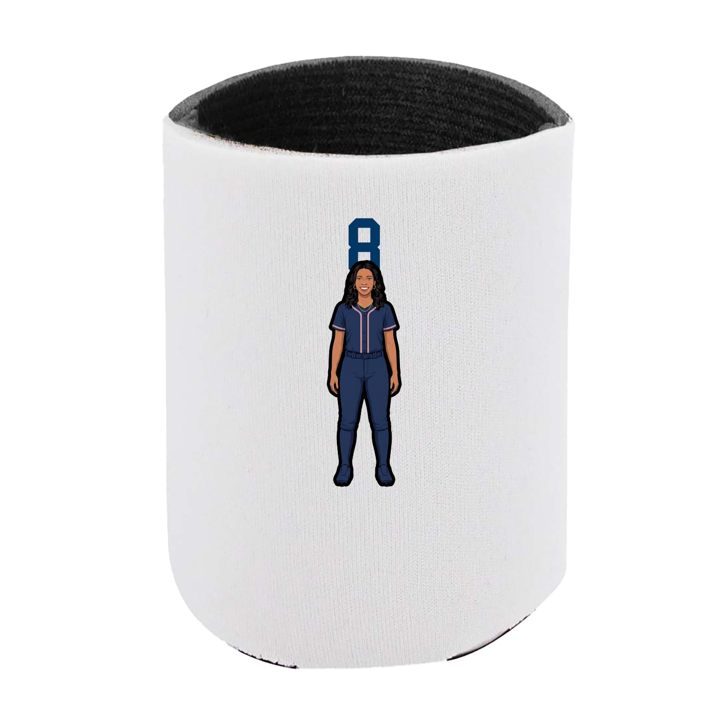 Can Holder — Number Top in White
