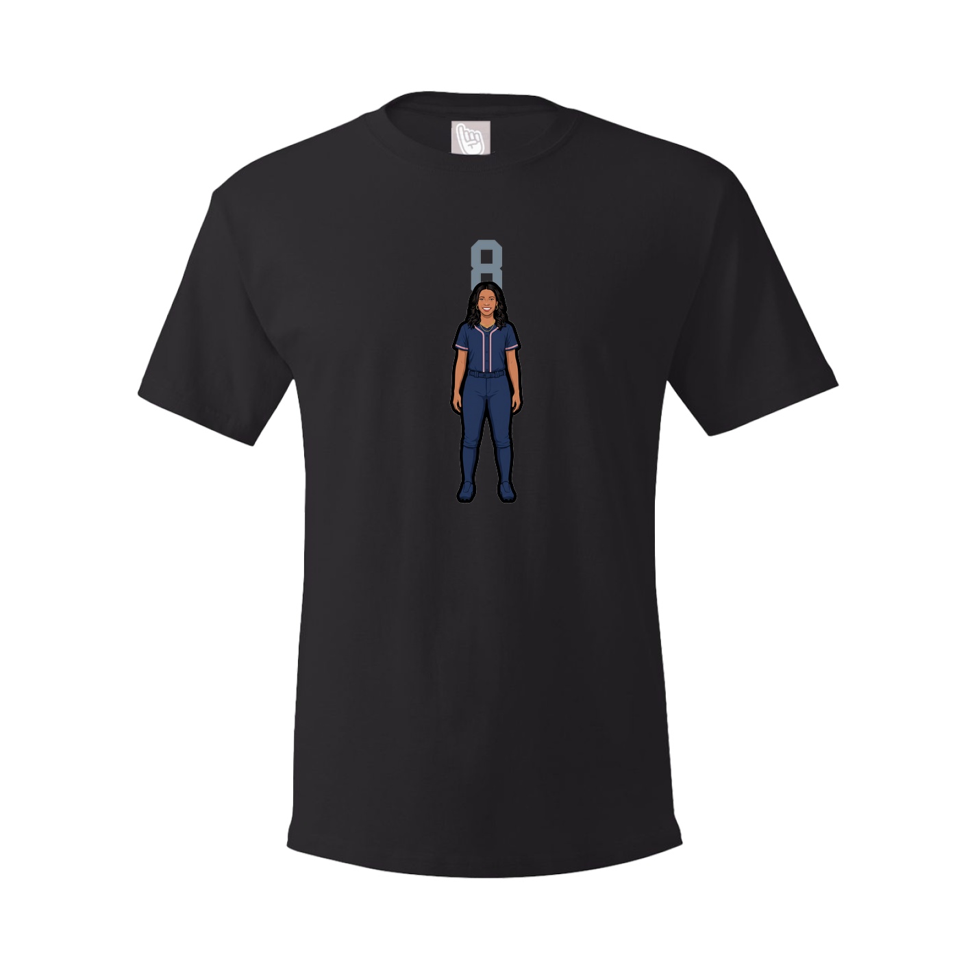Tee — Number Top in Black