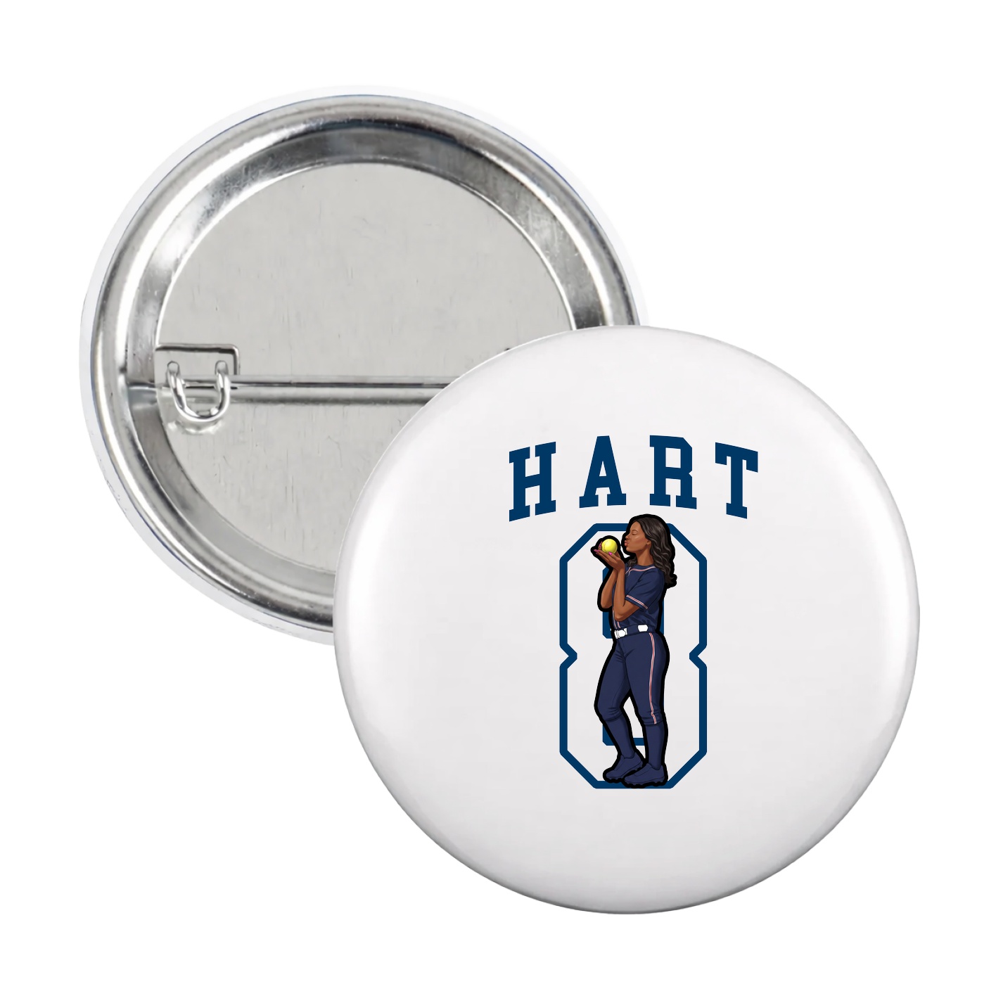 Game Day Button — Shirsey in White