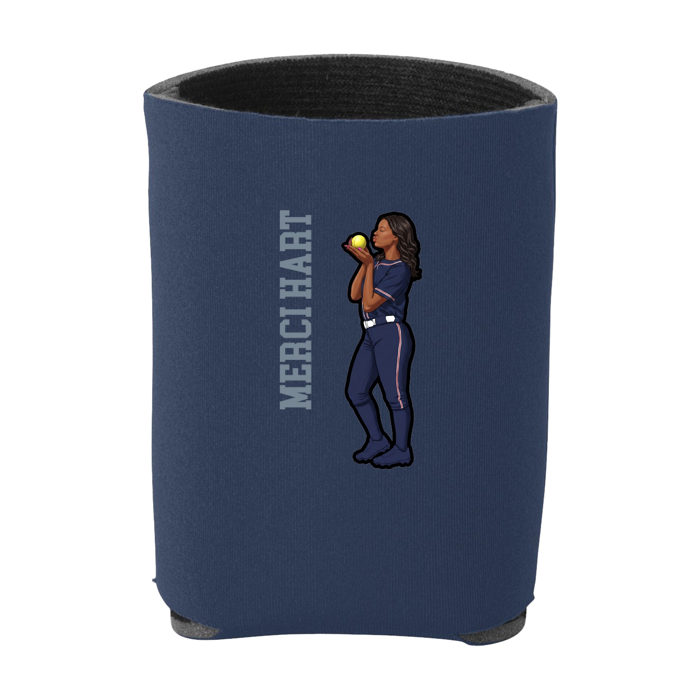 Can Holder — Name Vertical in Navy