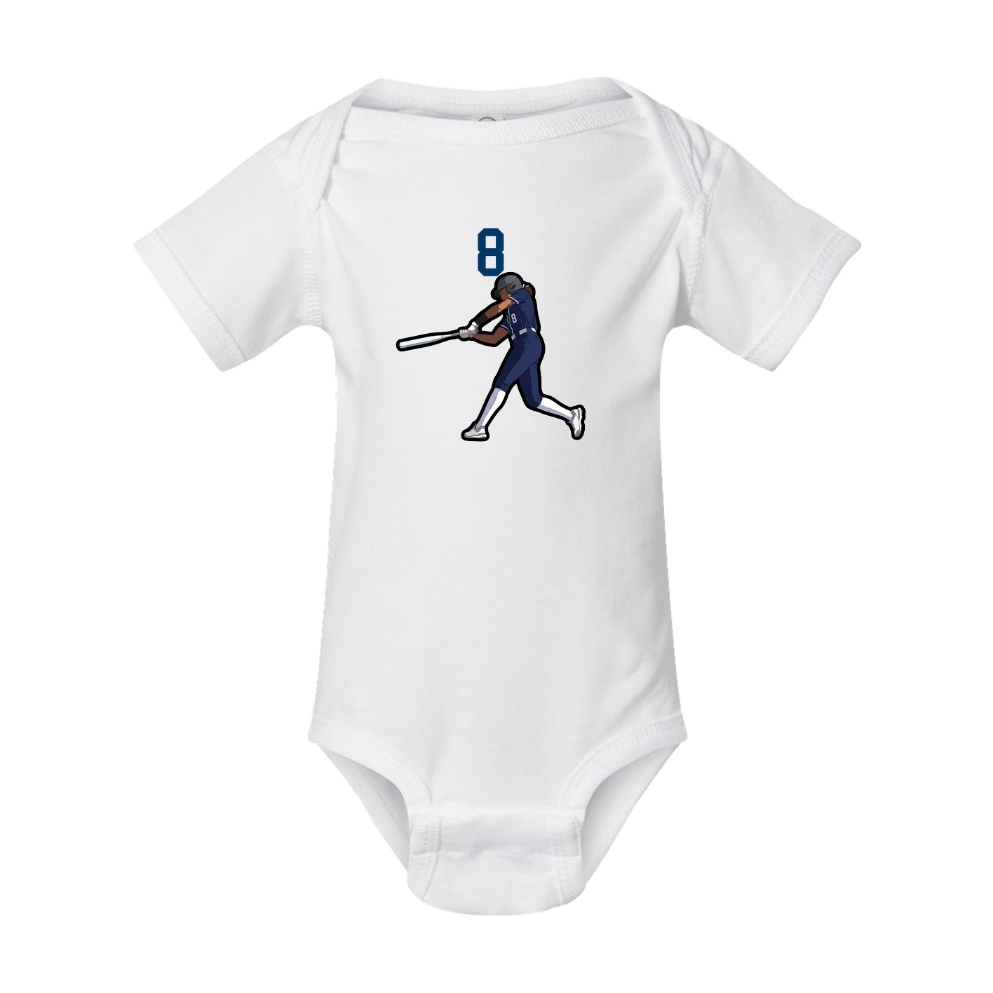 Baby Onesie — Number Top in White