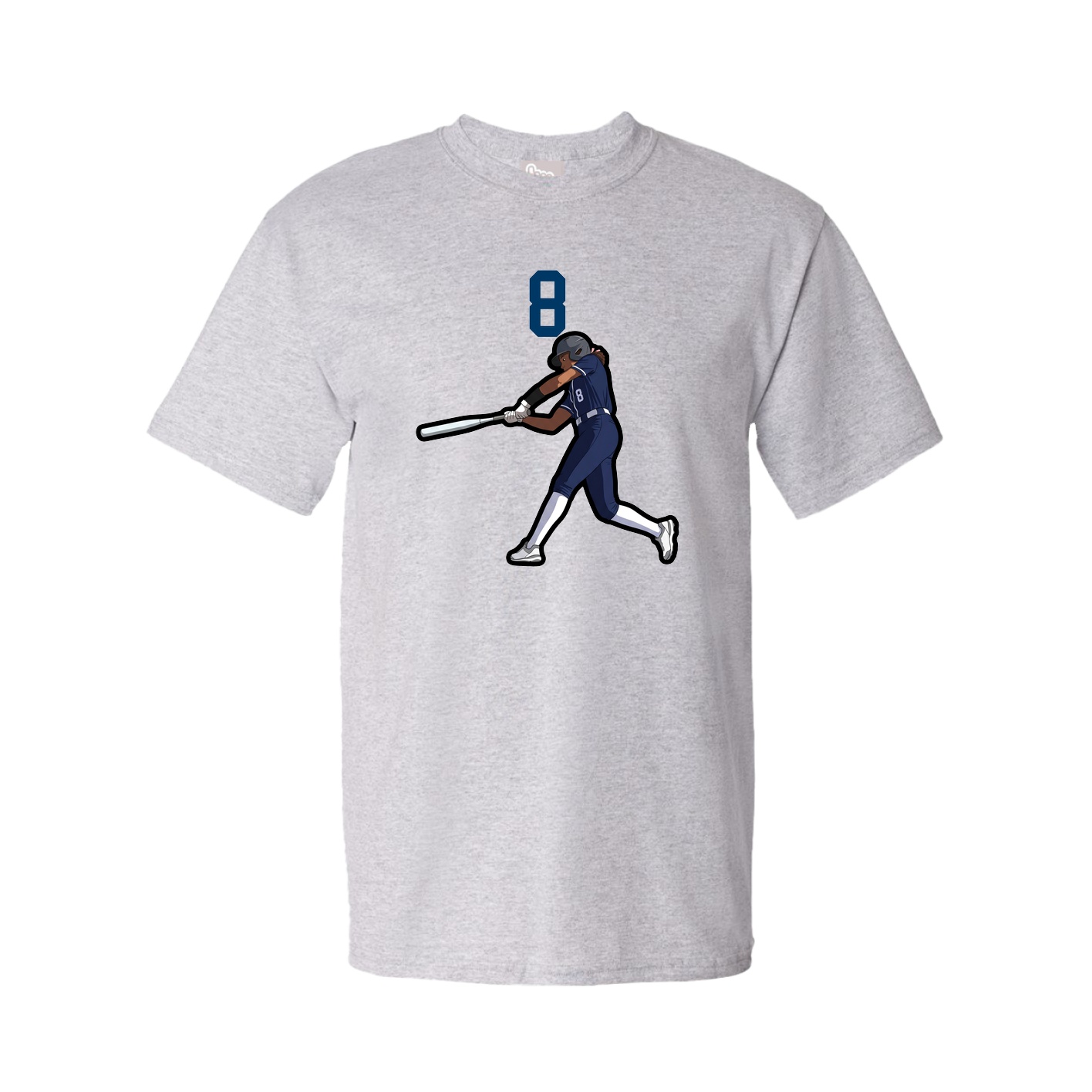 Youth Tee — Number Top in Grey