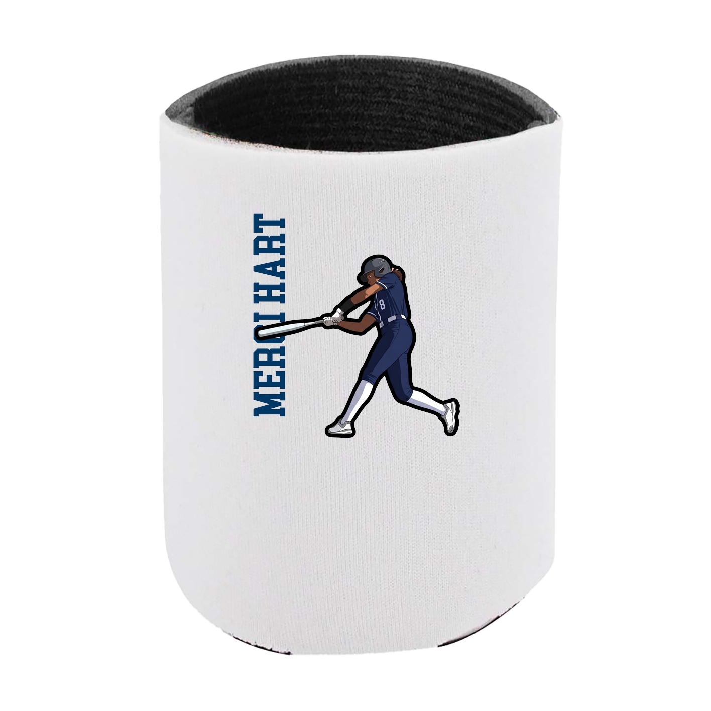 Can Holder — Name Vertical in White