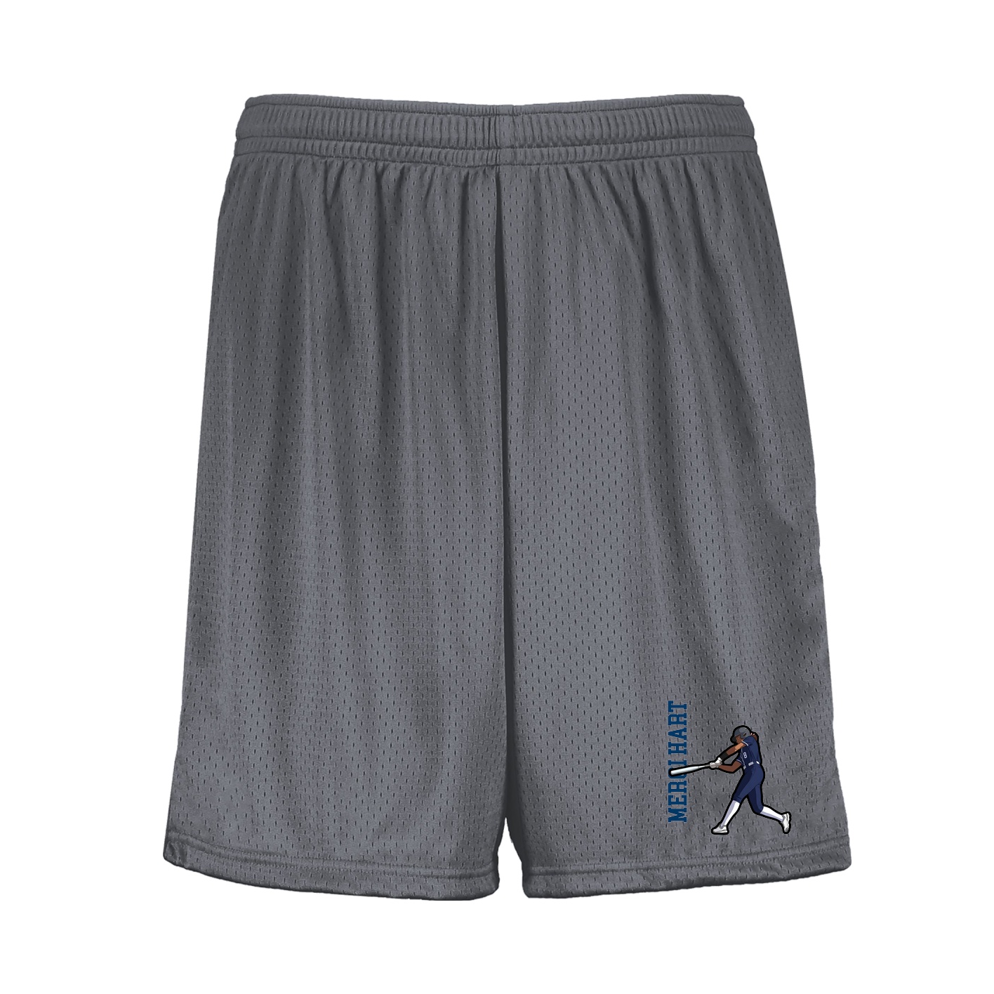 Shorts — Name Vertical in Grey