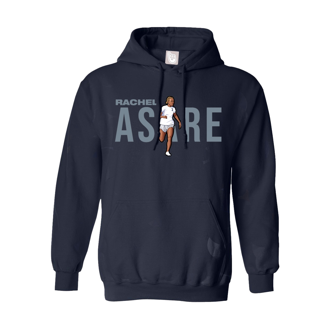 Hoodie — Player Name in Navy
