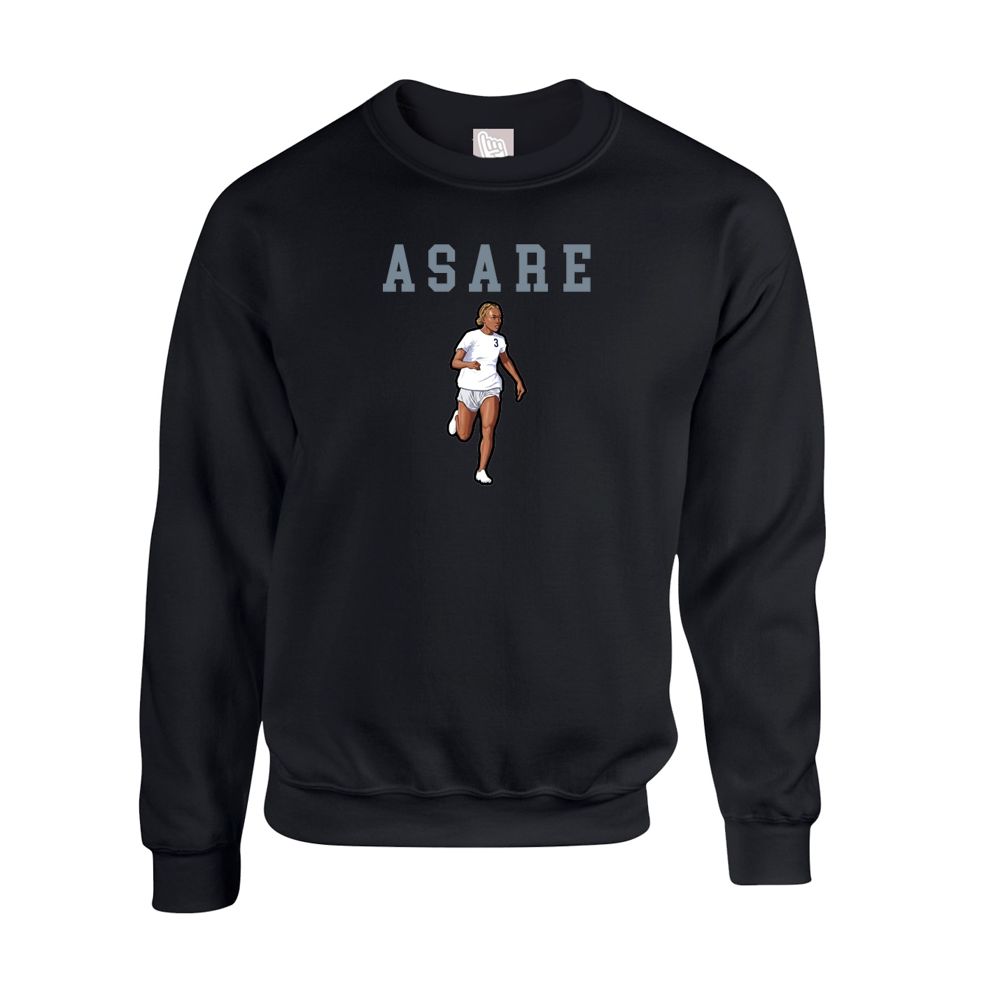 Fleece Crew — Shirsey in Black