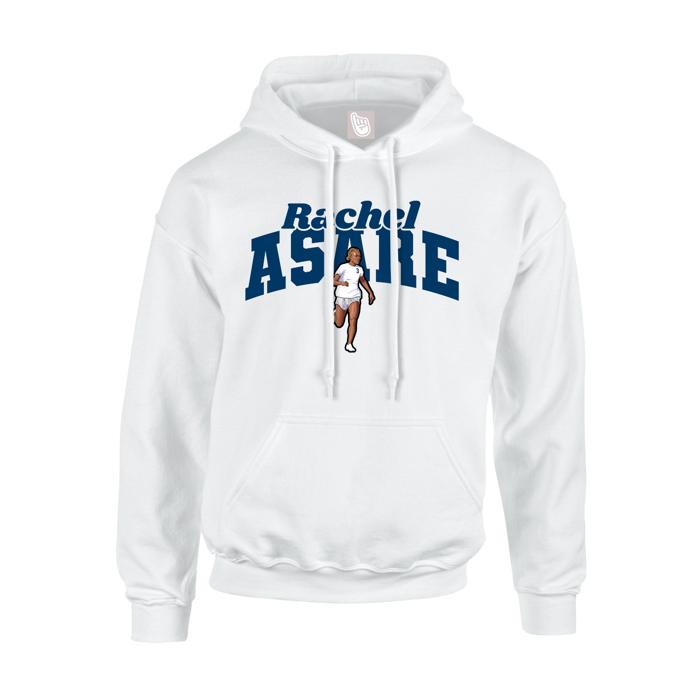 Hoodie — Signature Arch in White