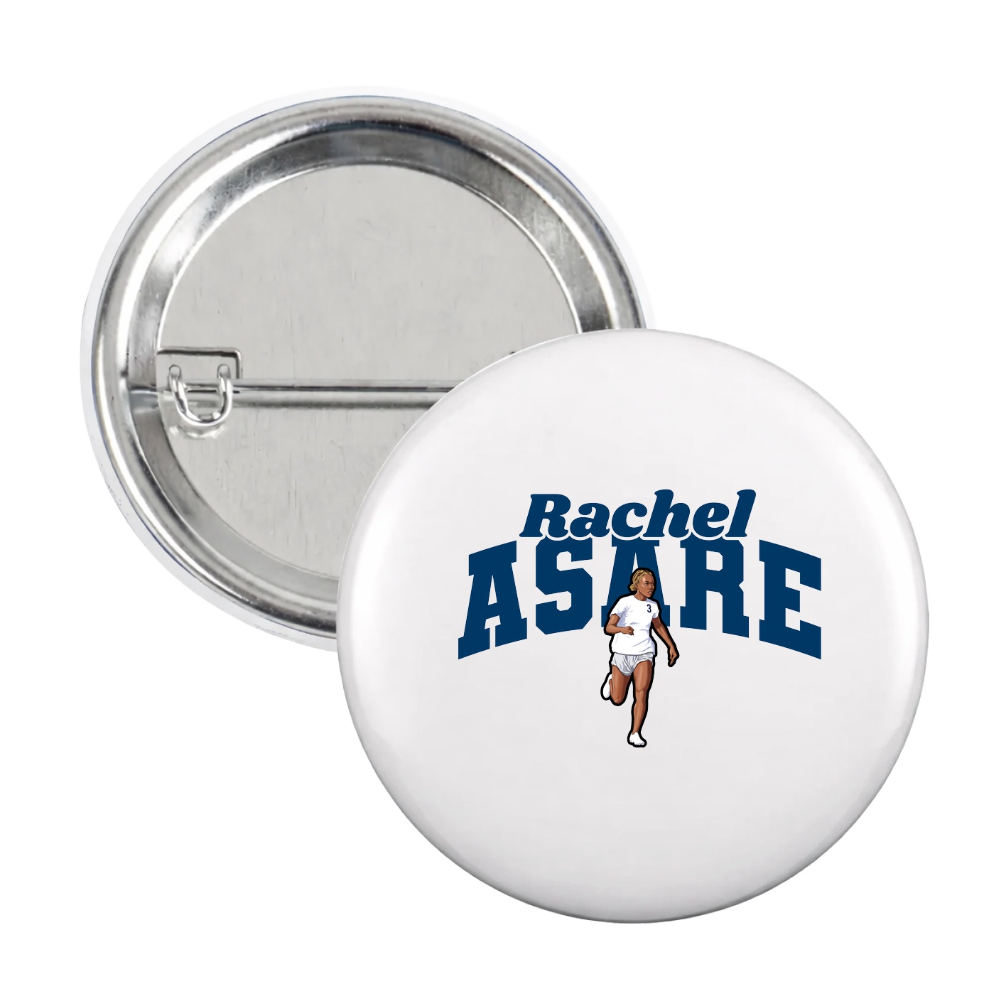 Game Day Button — Signature Arch in White