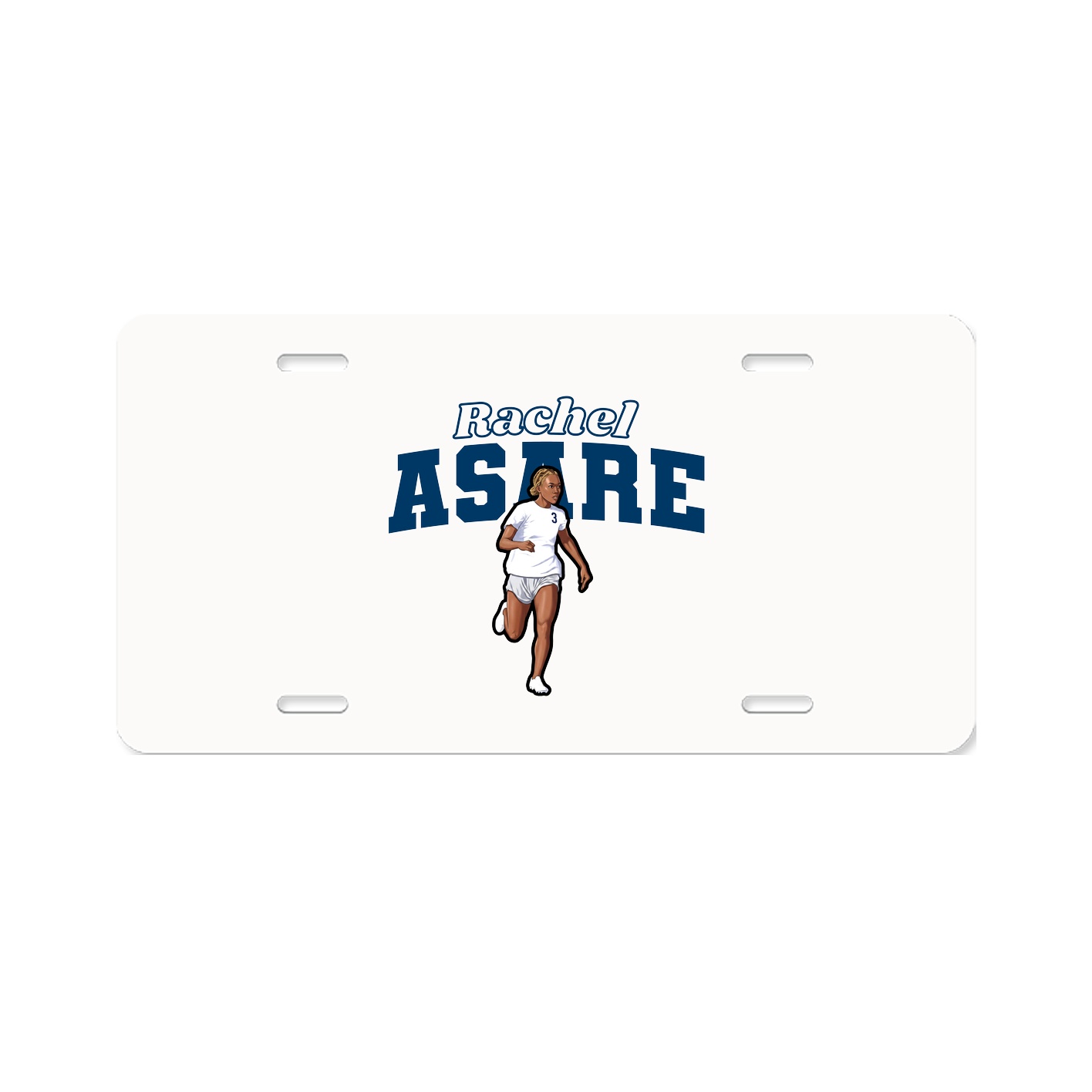 License Plate — Name Arch in Classic