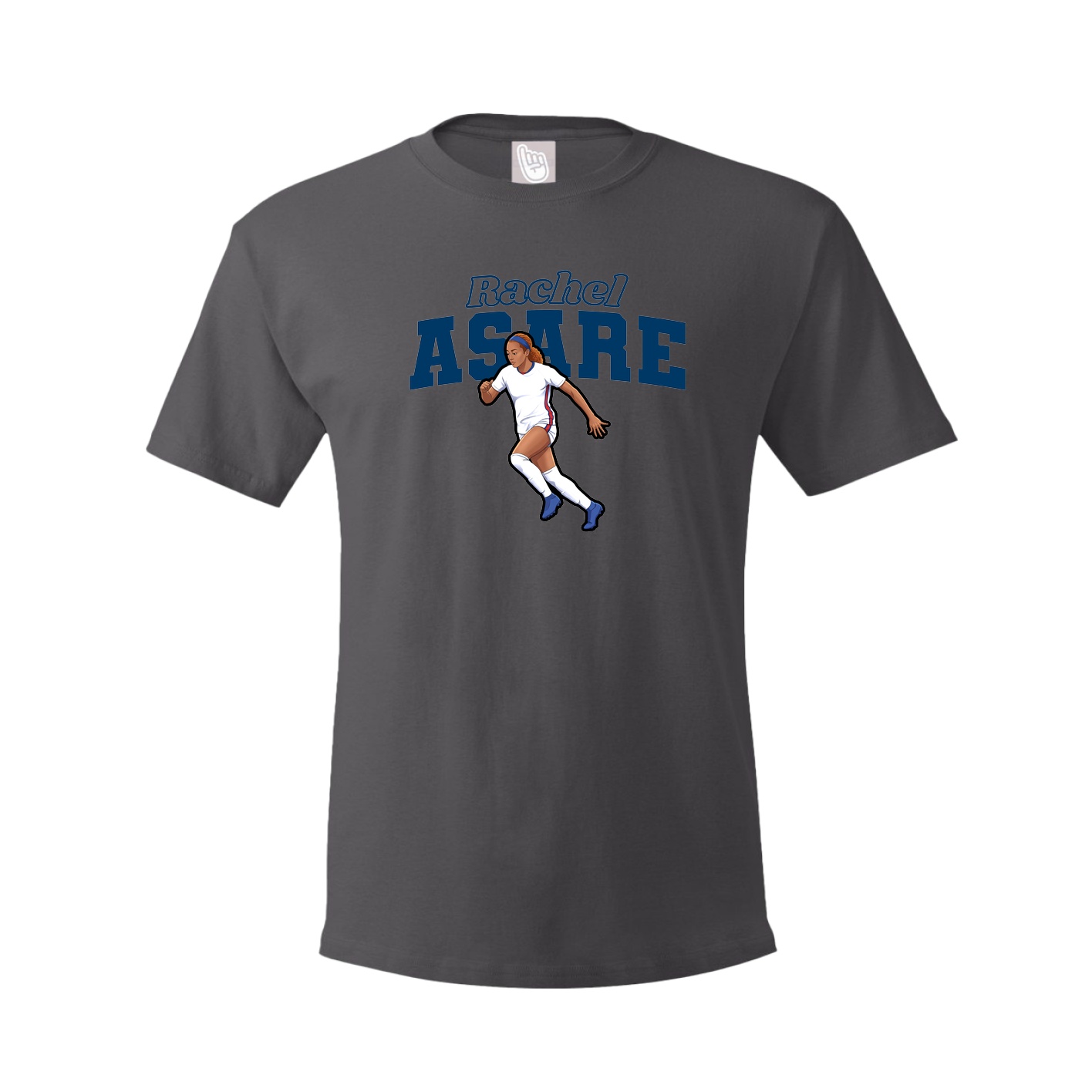 Tee — Name Arch in Grey