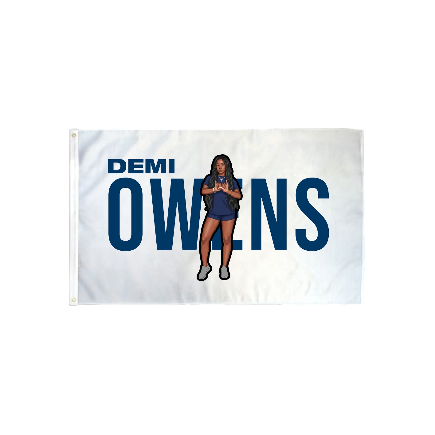 3x5 Flag — Player Name in Classic
