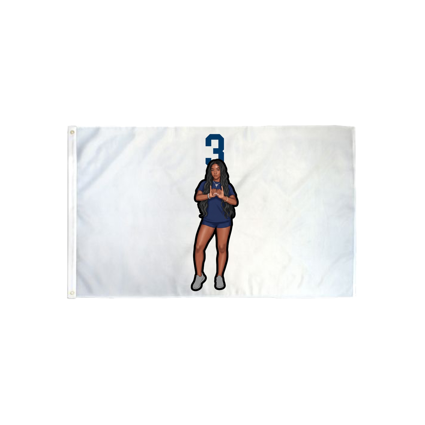 3x5 Flag — Number Top in Classic