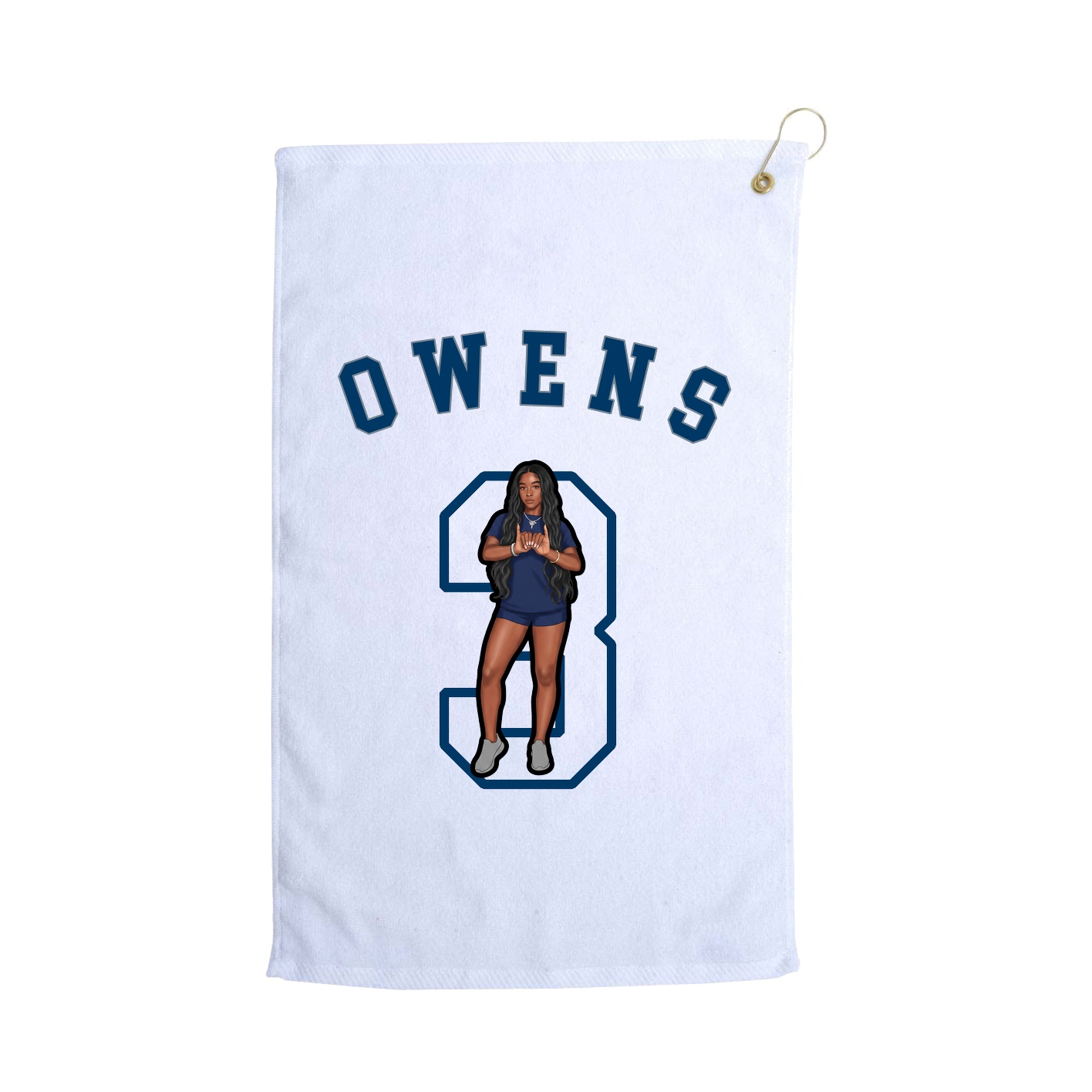 Golf Towel — Shirsey Arch in White