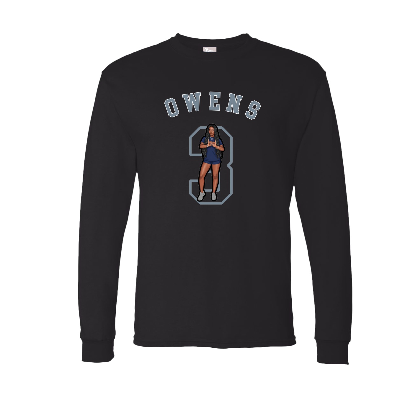 Long Sleeve Tee — Shirsey Arch in Black