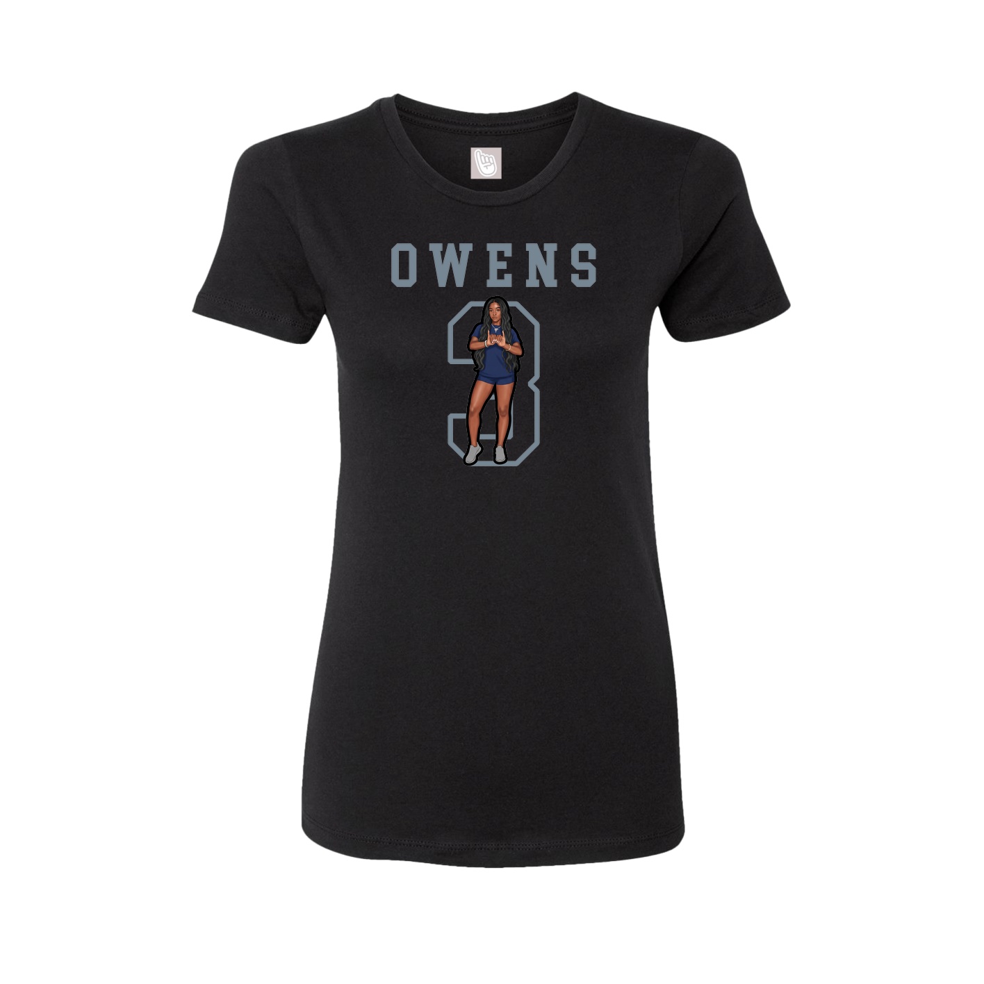 Fitted Women's Tee — Shirsey in Black