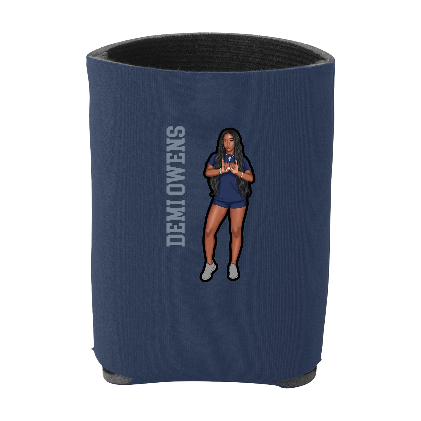 Can Holder — Name Vertical in Navy