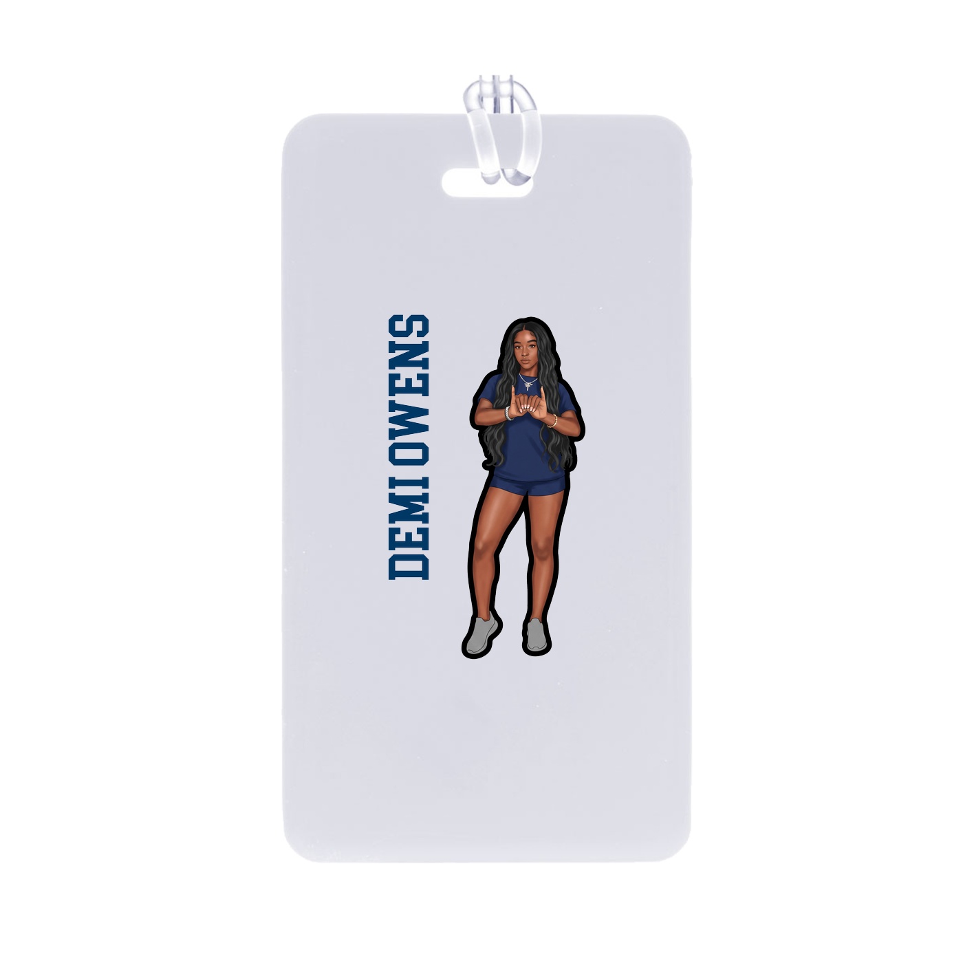 Bag Tag — Name Vertical in Classic