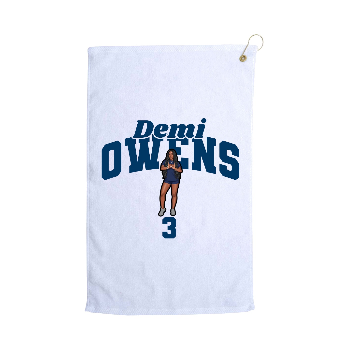 Golf Towel — Signature Arch in White