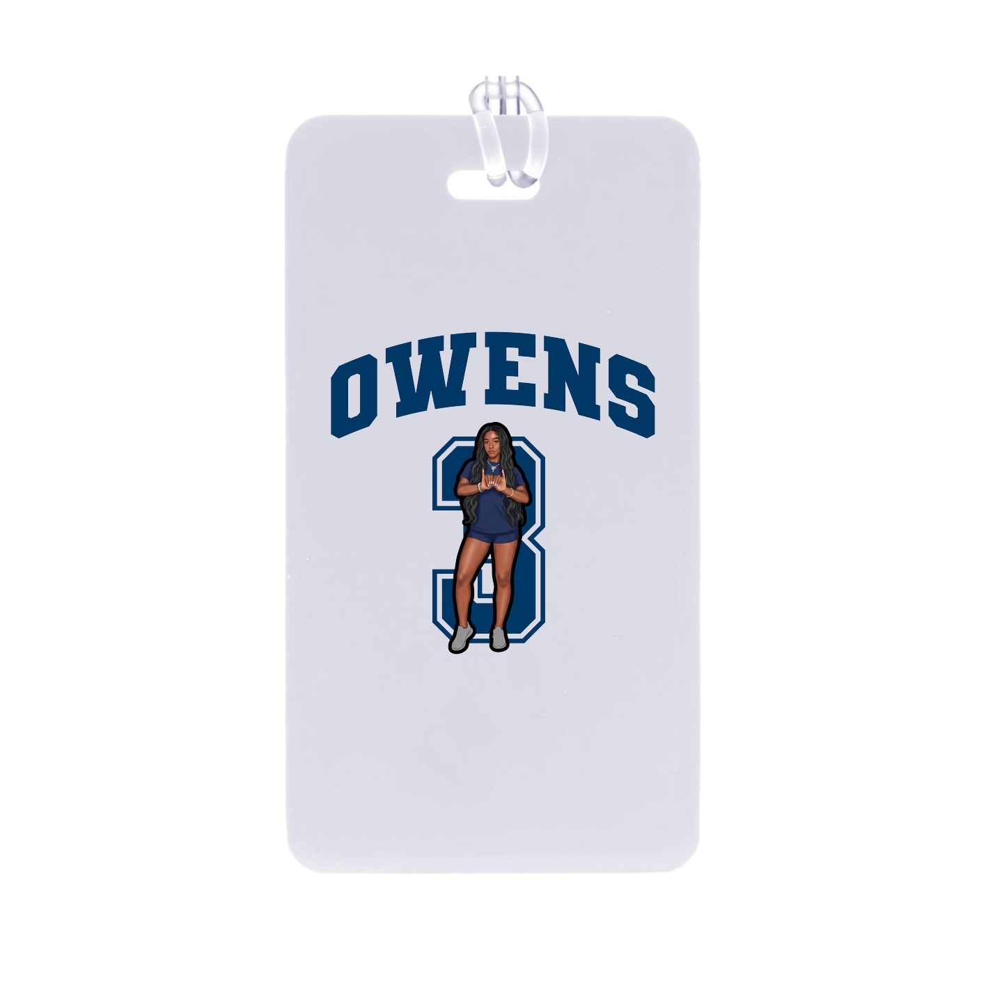 Bag Tag — Number in Classic