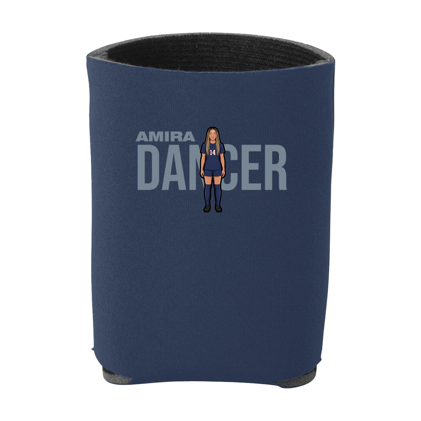 Can Holder — Player Name in Navy