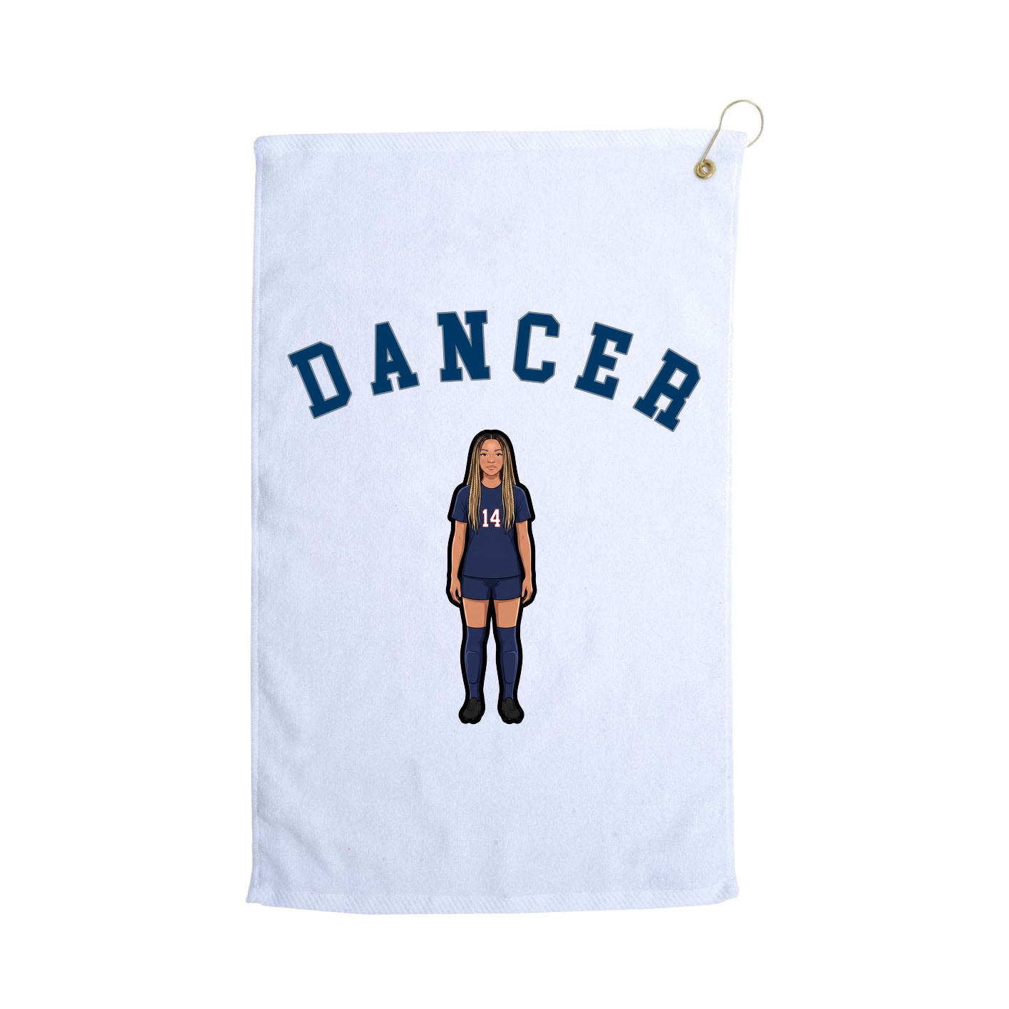 Golf Towel — Shirsey Arch in White